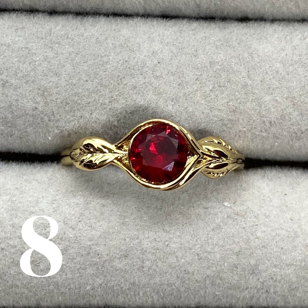 FJ Crackling Campfire Collection Ring, FLAMA, Size 8